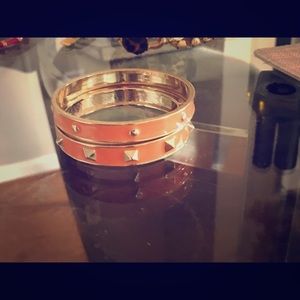 Studded Peach Bangles